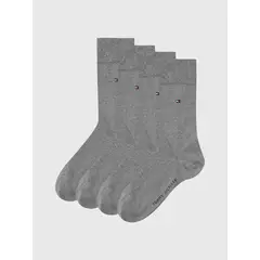 TOMMY HILFIGER - Pack De 2 Pares Calcetines Con Logo Gris