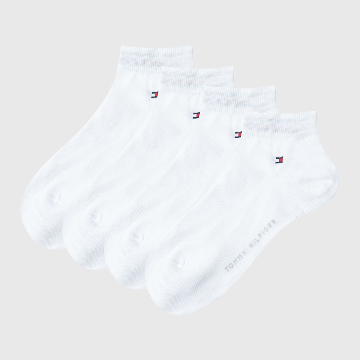 TOMMY HILFIGER - Pack De 2 Pares De Calcetines Tobilleros Blanco Tommy Hilfiger