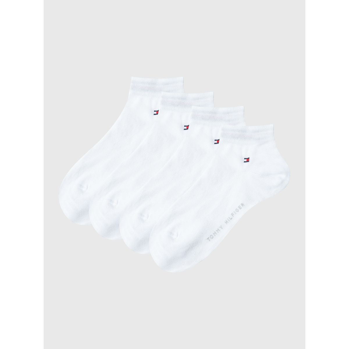TOMMY HILFIGER - Pack De 2 Pares De Calcetines Tobilleros Blanco Tommy Hilfiger