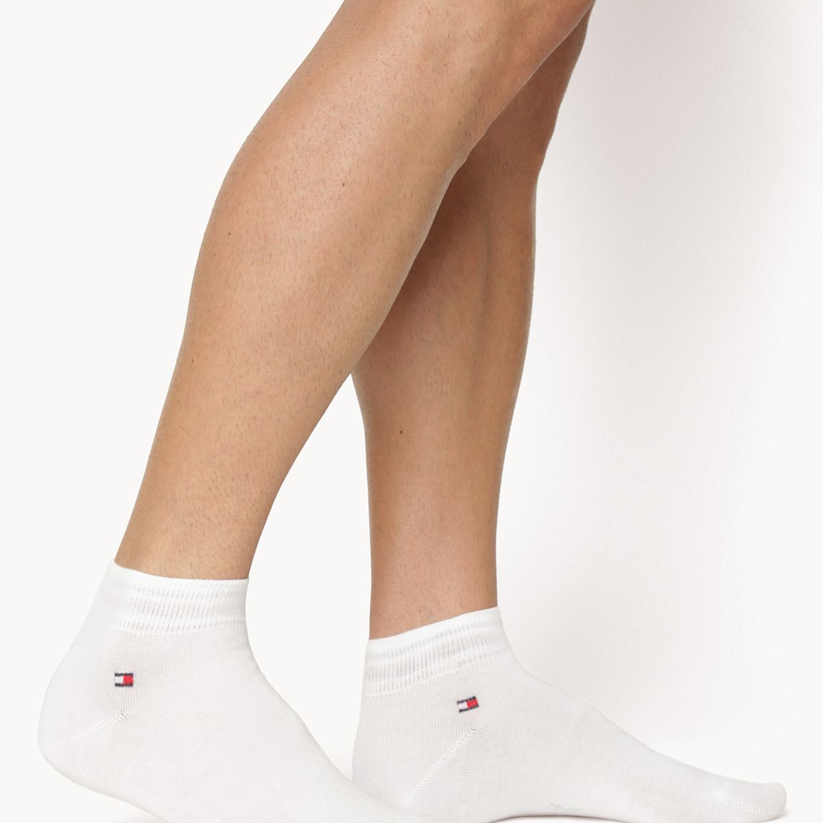 TOMMY HILFIGER - Pack De 2 Pares De Calcetines Tobilleros Blanco Tommy Hilfiger