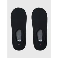 TOMMY HILFIGER - Pack De 2 Pares De Calcetines Tobilleros Negro