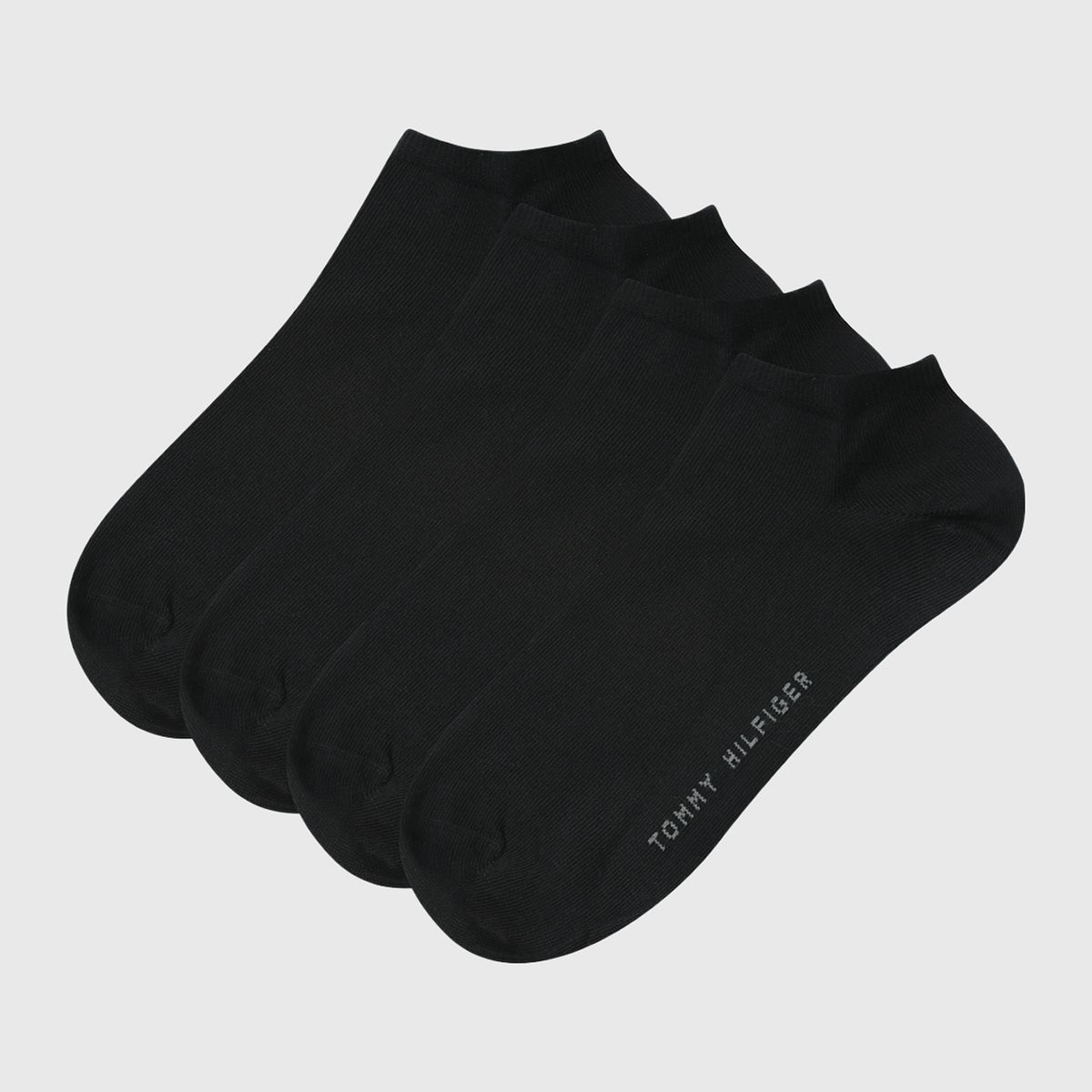 TOMMY HILFIGER - Pack De 2 Pares De Calcetines Con Logo Negro Tommy Hilfiger