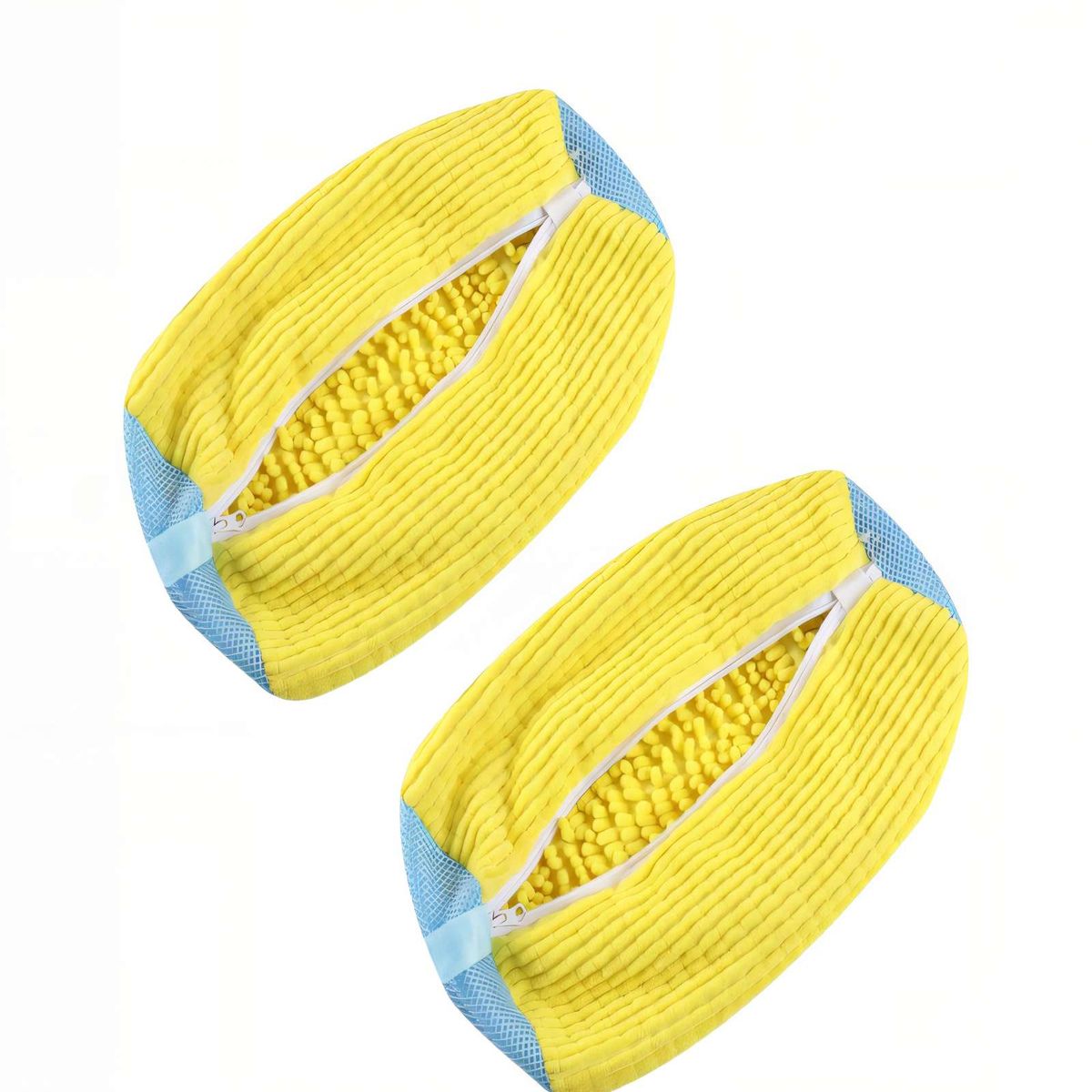 GENERICO - SET DE 2 BOLSAS CON CREMALLERA YKK PARA LAVAR ZAPATOS  COLOR AMARILLO