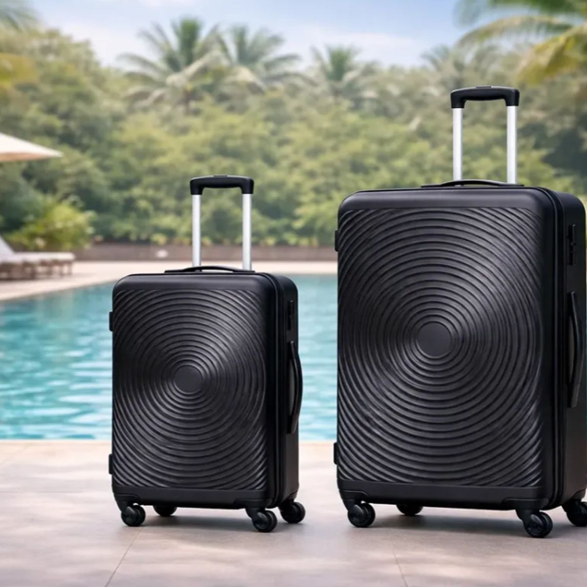 GENERICO - Pack de 2  Maletas Rigidas 10 kg y 18 kg Cabina y Medina