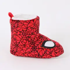 MARVEL - Pantufla Bota Niño Invernal Spiderman Ojos Rojo