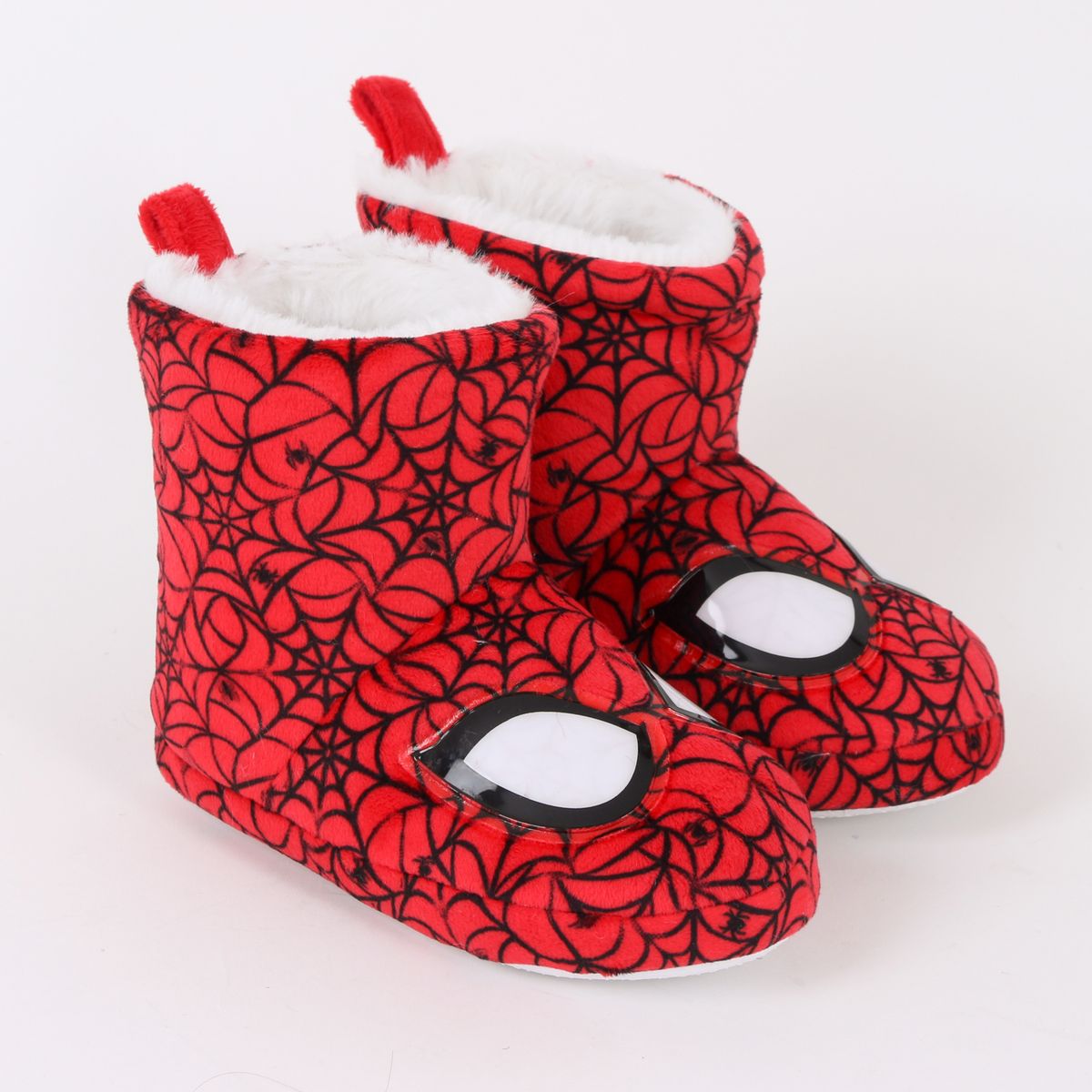 MARVEL - Pantufla Bota Niño Invernal Spiderman Ojos Rojo Marvel