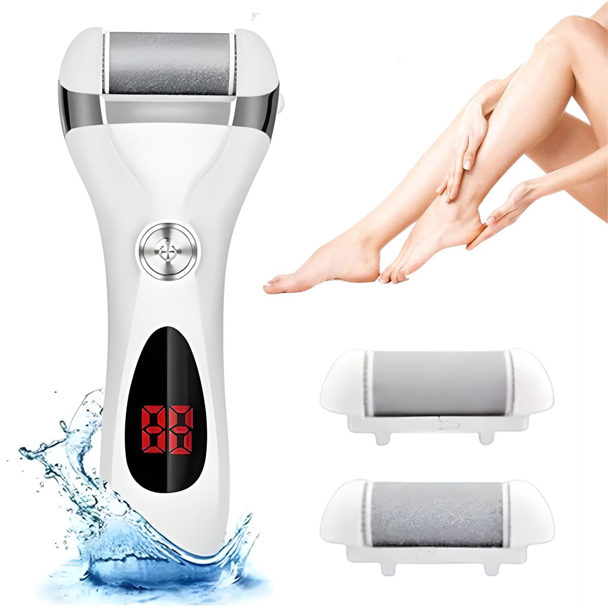 GENERICO - Removedor Callos Eléctrico Recargable Lima 2 En 1 Waterproof