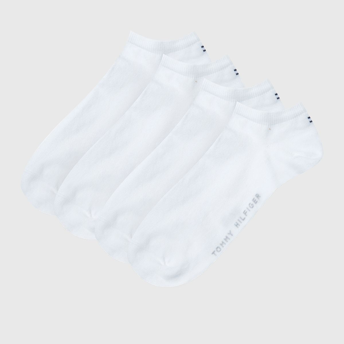 TOMMY HILFIGER - Pack De 2 Pares De Calcetines Con Logo Blanco Tommy Hilfiger