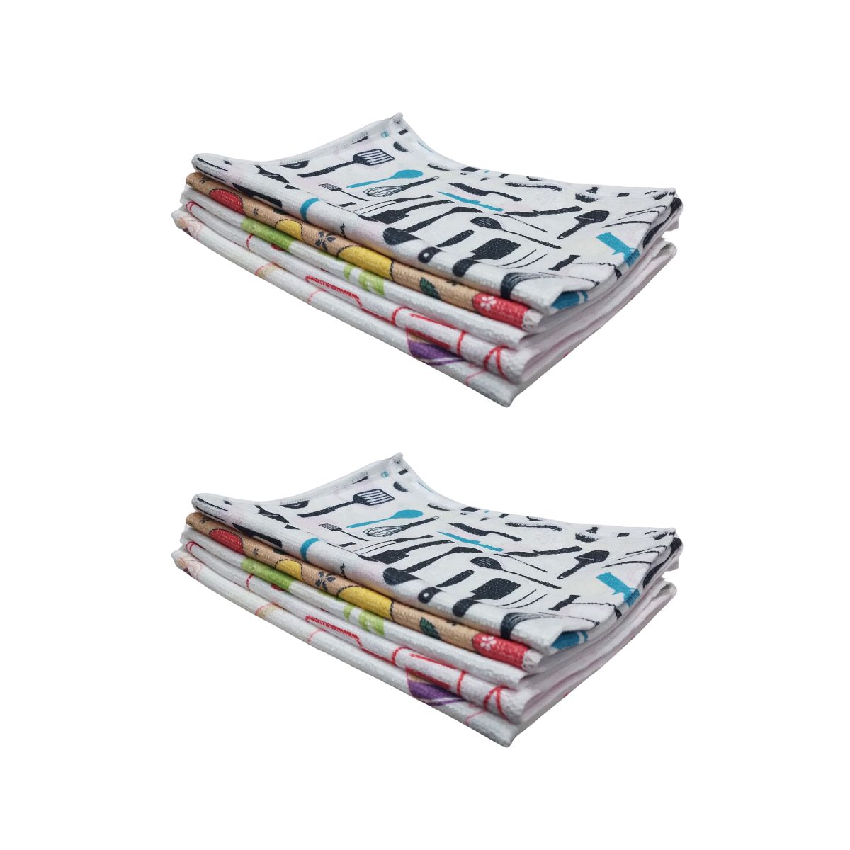 GENERICO - Pack 10 Paños de Cocina Microfibra 37X50 - Ultra Absorbentes y Sin Pelusa