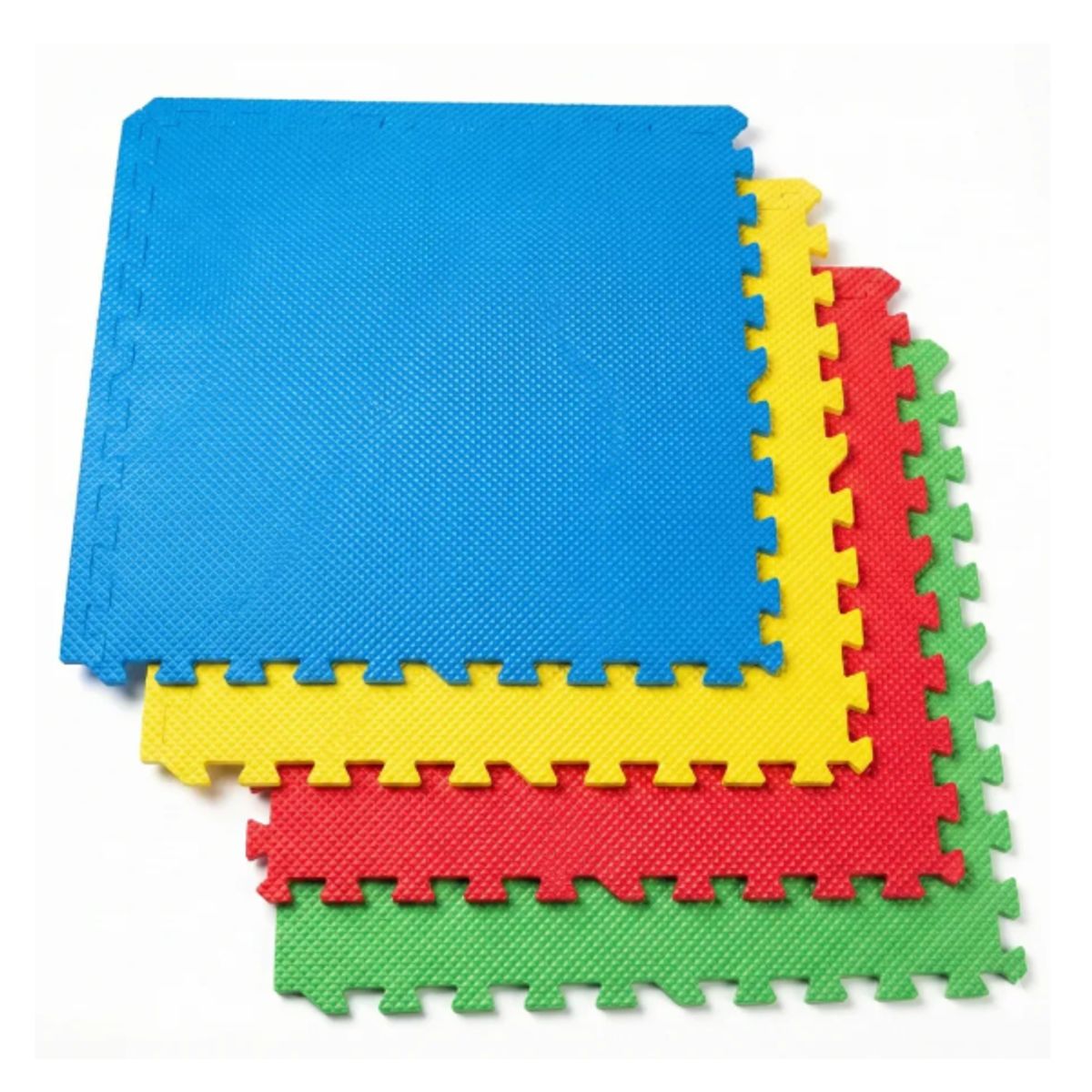 GENERICO - Alfombra Antigolpes Bebé Niños Eva 8 Piezas Colores Puzzle 60x60 Multicolor Lisa