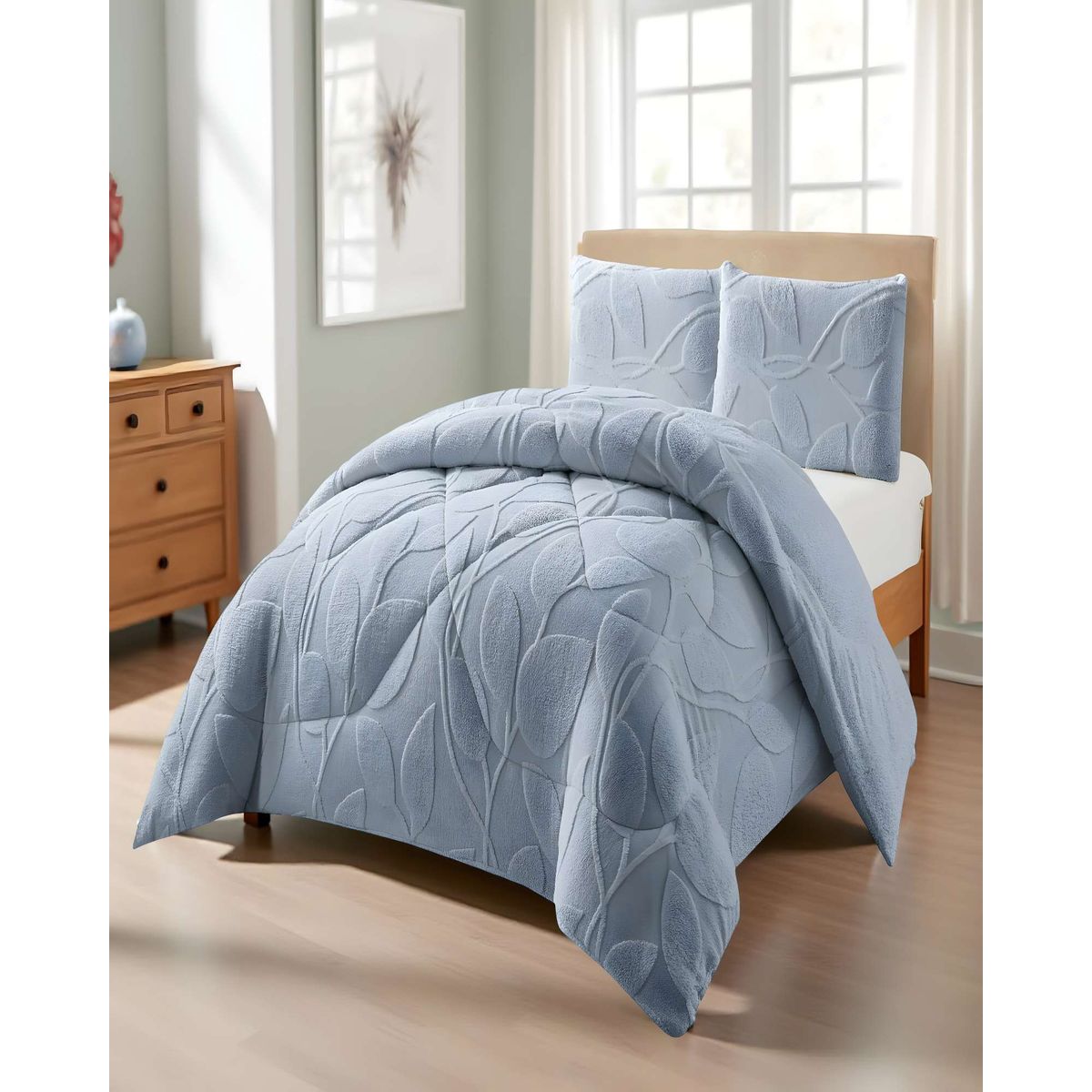GENERICO - PLUMON DE INVERNO  KING CELESTE 250x270cm