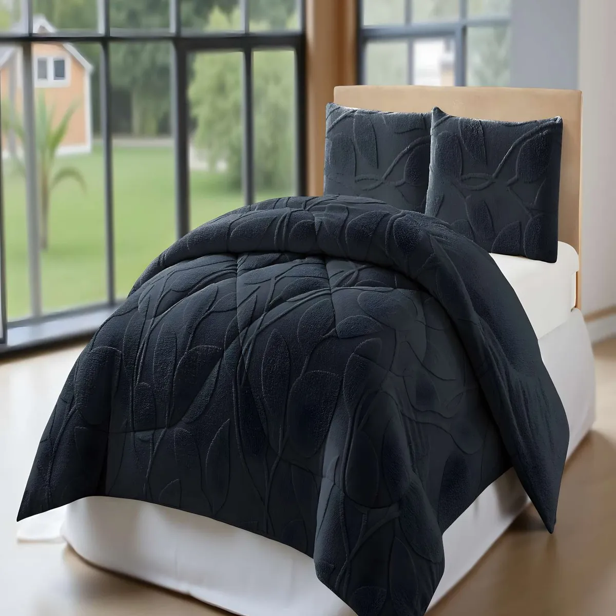 GENERICO - PLUMON DE INVERNO  KING NEGRO 250x270cm