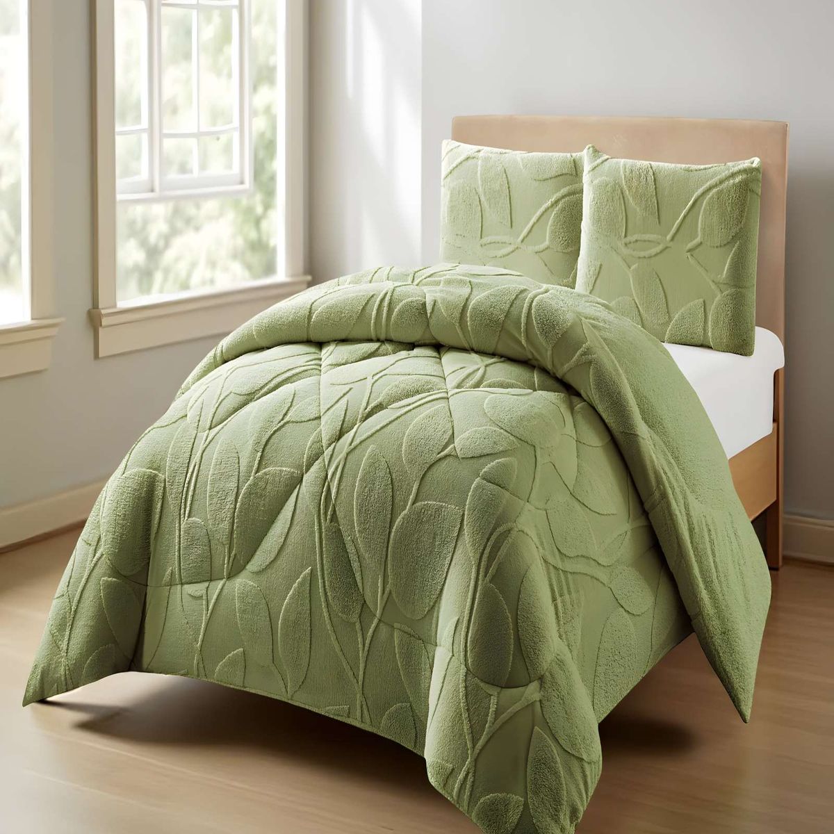 GENERICO - PLUMON DE INVERNO  KING VERDE 250x270cm.