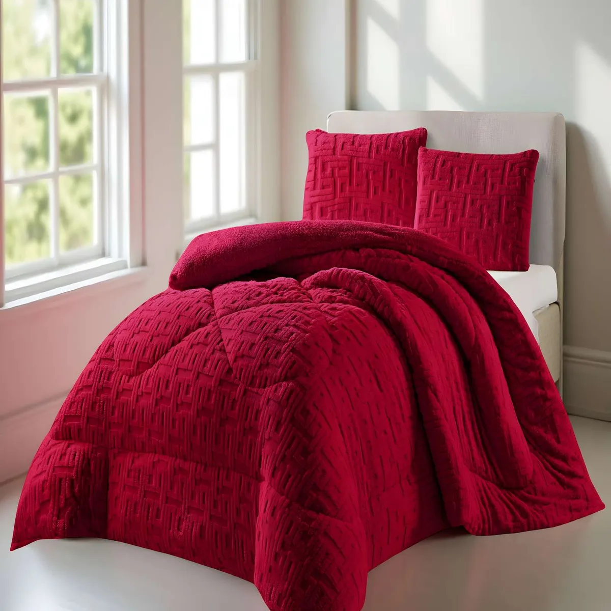 GENERICO - PLUMON DE INVERNO  2 PLAZAS BURDEO 230x250cm