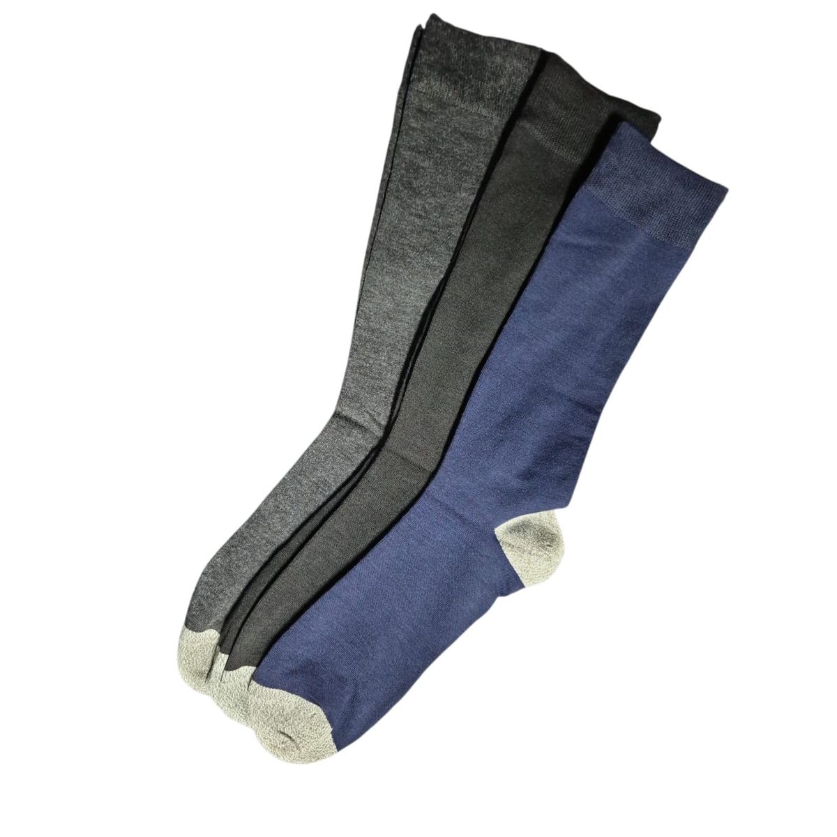 GARSIL - 3 Pares De Calcetines Para Hombre De Algodon Con Fibra De Cobre - Sin Costuras