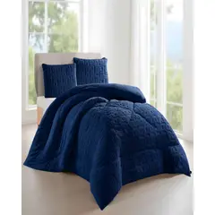 GENERICO - PLUMON DE INVERNO 2 PLAZAS AZUL 230x250cm