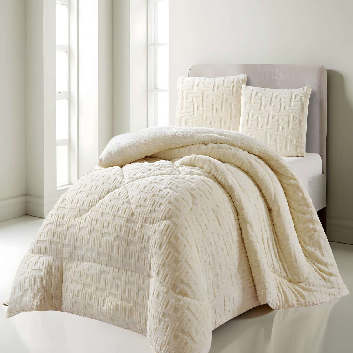 GENERICO - PLUMON DE INVERNO  KING BLANCO INVIERNO 250x270cm