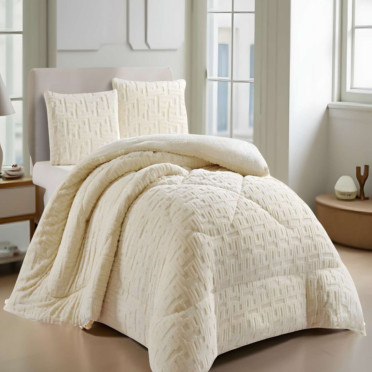 GENERICO - PLUMON DE INVERNO  KING BLANCO INVIERNO 250x270cm