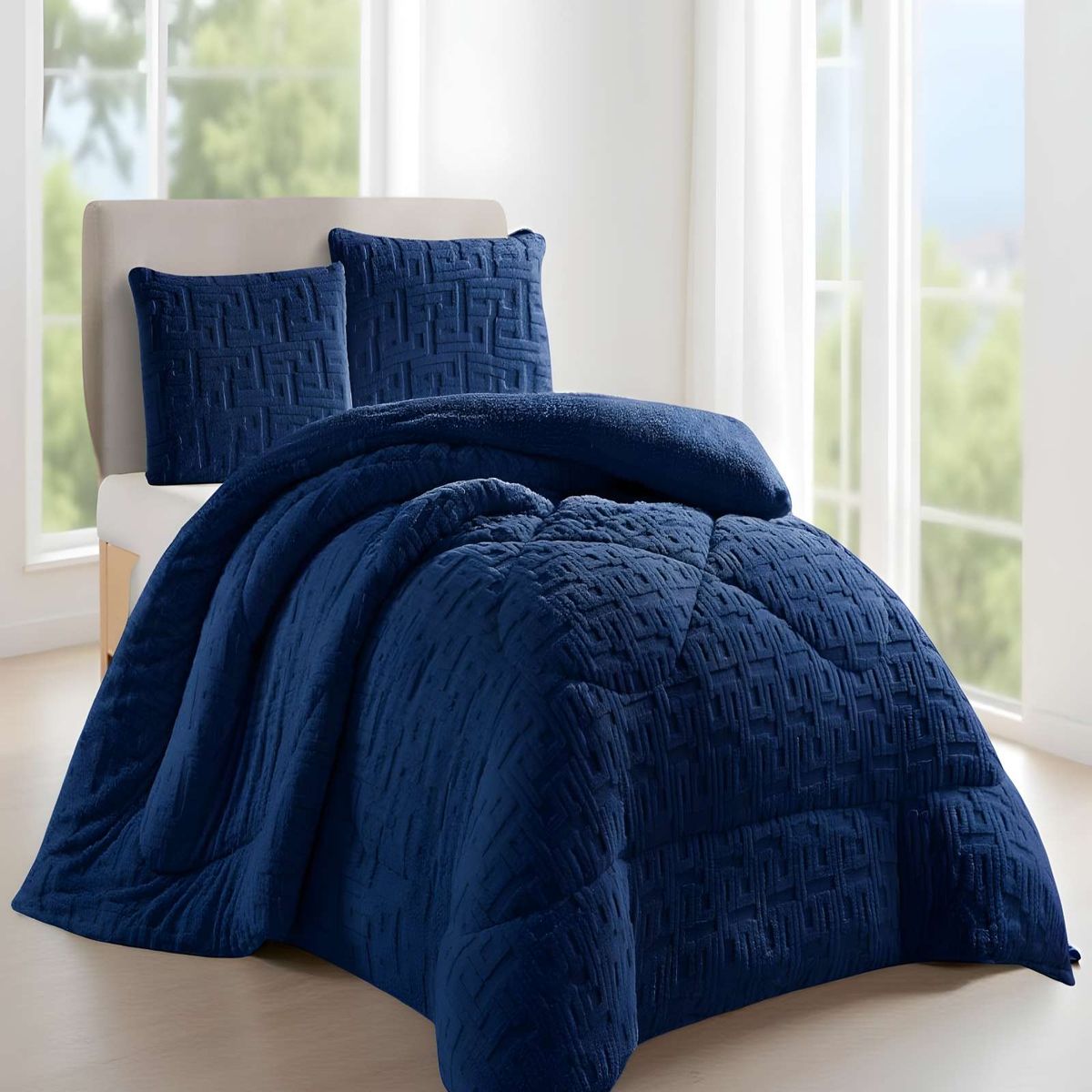 GENERICO - PLUMON DE INVERNO  KING AZUL 250x270cm