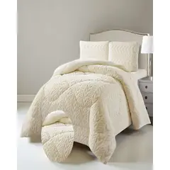 GENERICO - PLUMON DE INVERNO PLAZA Y MEDIA BLANCO INVIERNO 180x230cm