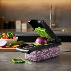 GENERICO - Cortador Picador De Verduras Frutas Multiuso 1 Set 16 Piezas