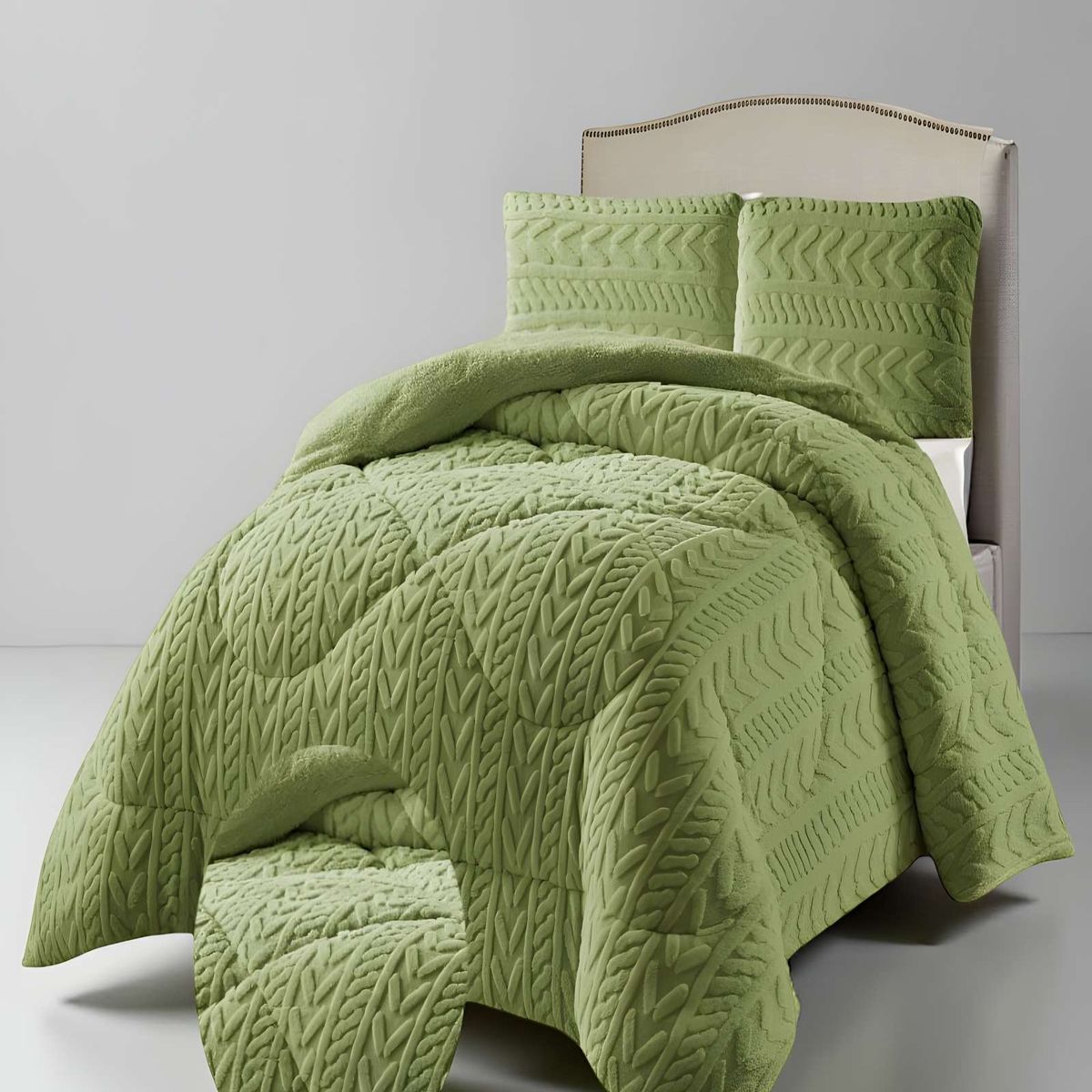 GENERICO - PLUMON DE INVERNO  KING VERDE 250x270cm