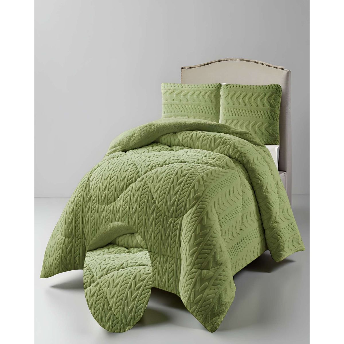 GENERICO - PLUMON DE INVERNO  KING VERDE 250x270cm