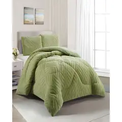 GENERICO - PLUMON DE INVERNO 2 PLAZAS VERDE 230x250cm