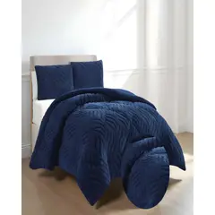 GENERICO - PLUMON DE INVERNO 2 PLAZAS AZUL O 230x250cm