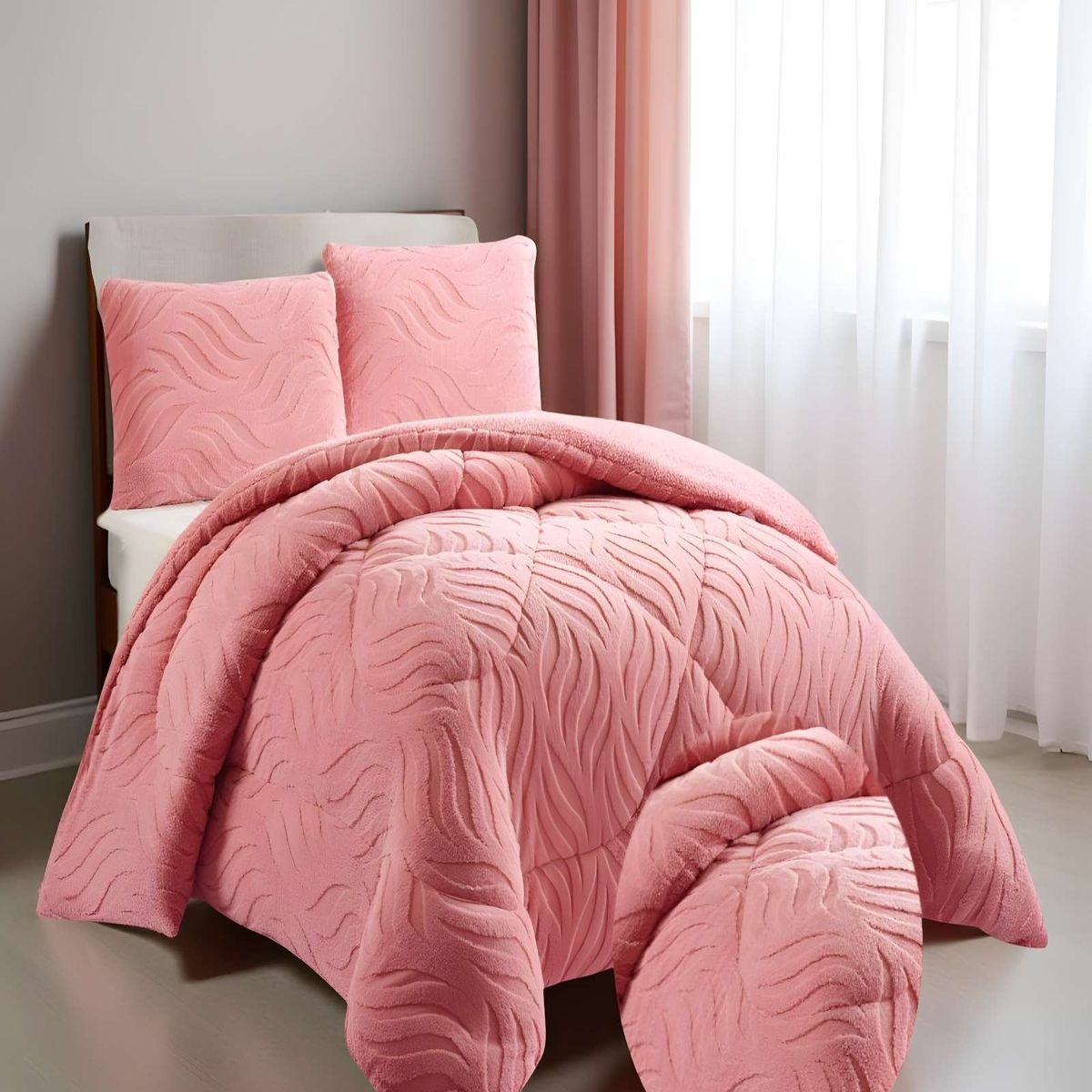 GENERICO - PLUMON DE INVERNO  KING ROSADO  250x270cm