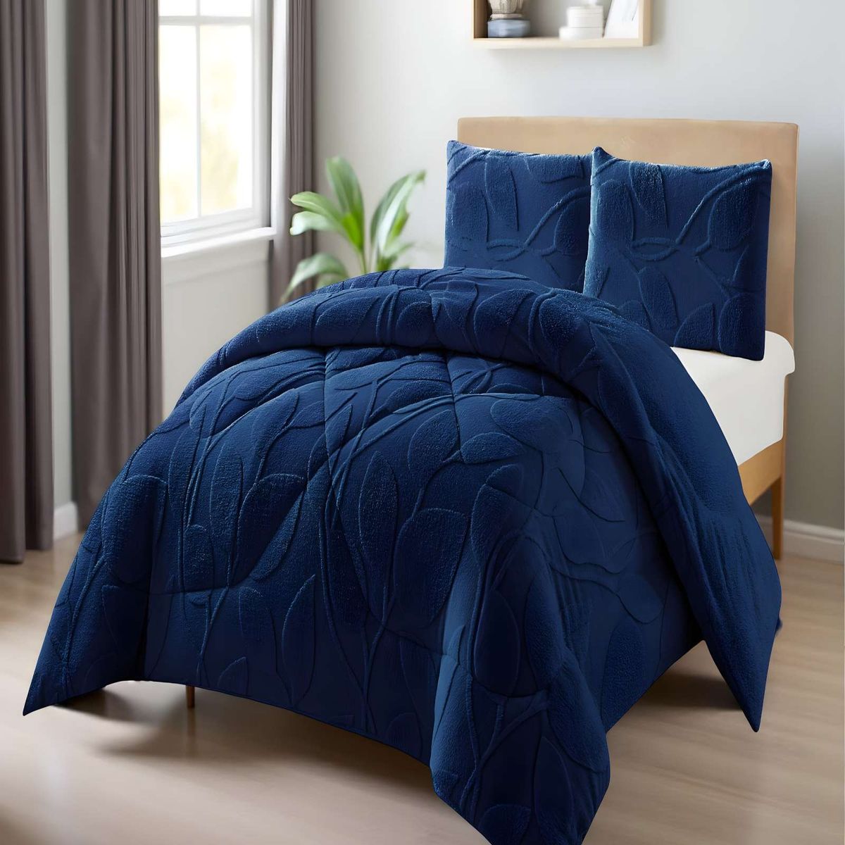 GENERICO - PLUMON DE INVERNO  2 PLAZAS AZUL 230x250cm
