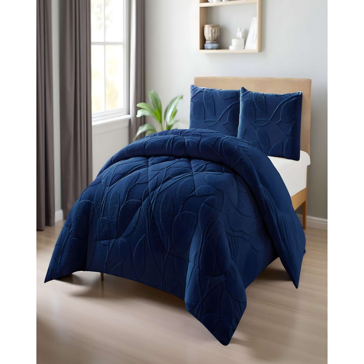 GENERICO - PLUMON DE INVERNO  2 PLAZAS AZUL 230x250cm