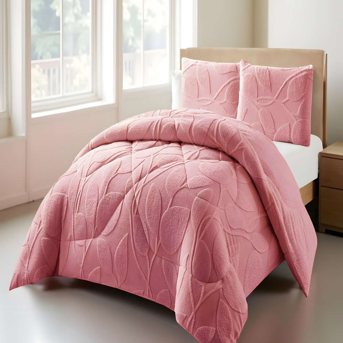 GENERICO - PLUMON DE INVERNO  KING ROSADO 250x270cm