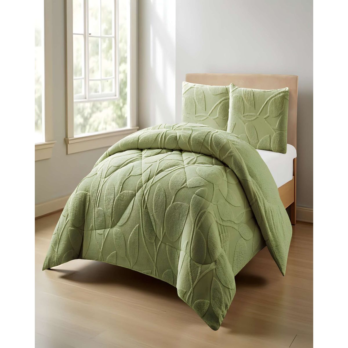 GENERICO - PLUMON DE INVERNO  KING VERDE 250x270cm