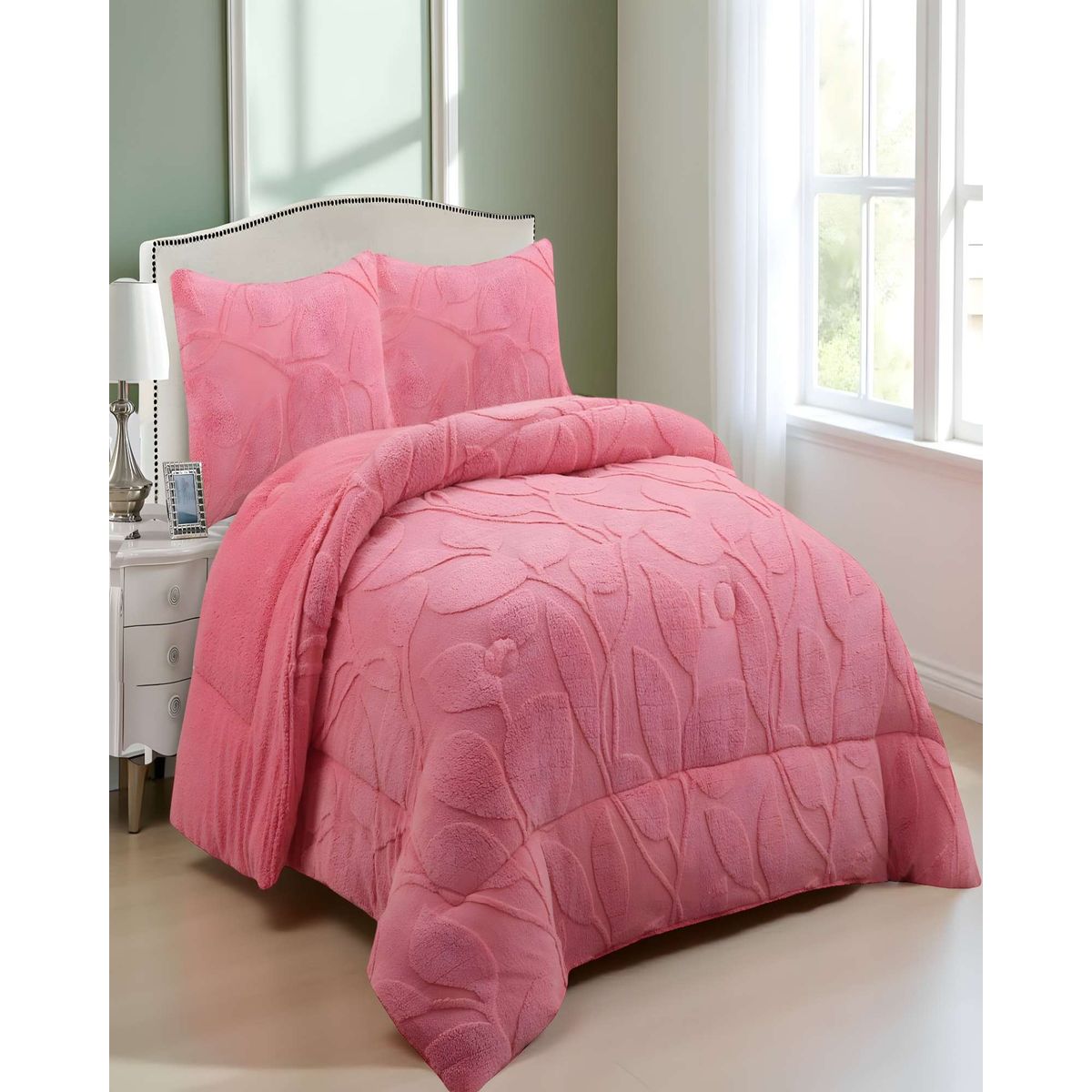 GENERICO - PLUMON DE INVERNO  KING ROSADO 250x270cm