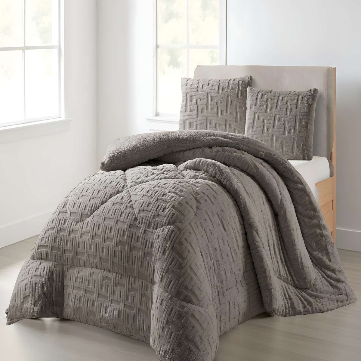 GENERICO - PLUMON DE INVERNO  KING GRIS 250x270cm