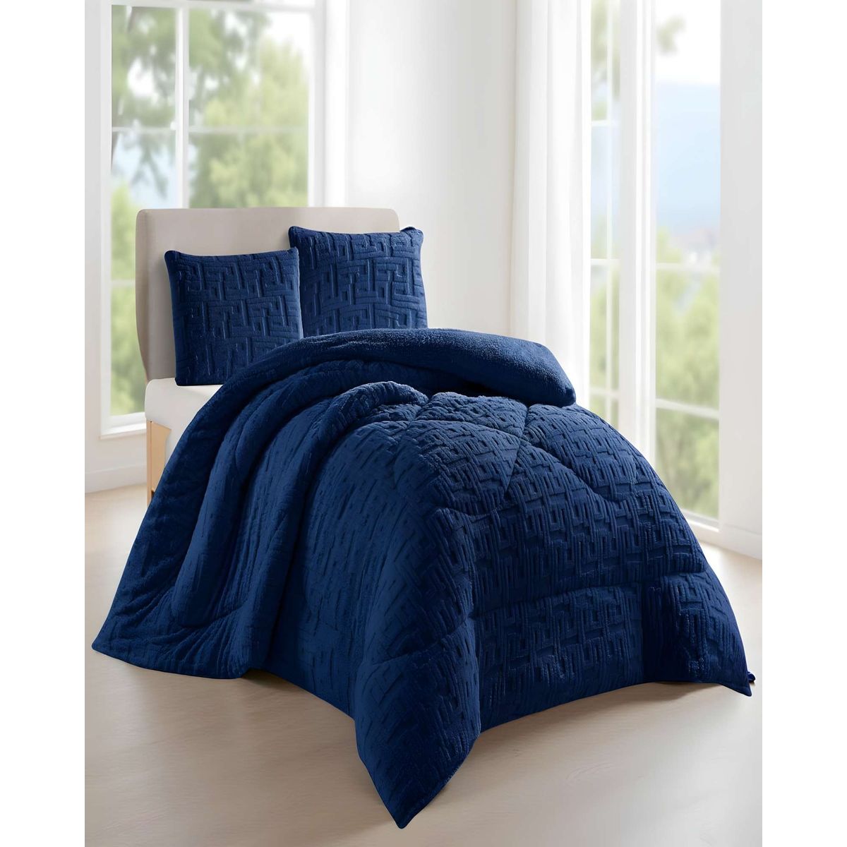 GENERICO - PLUMON DE INVERNO  KING AZUL 250x270cm