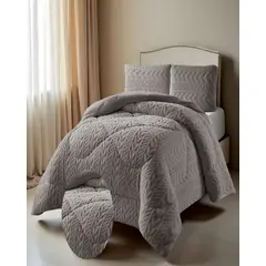 GENERICO - PLUMON DE INVERNO 2 PLAZAS GRIS 230x250cm