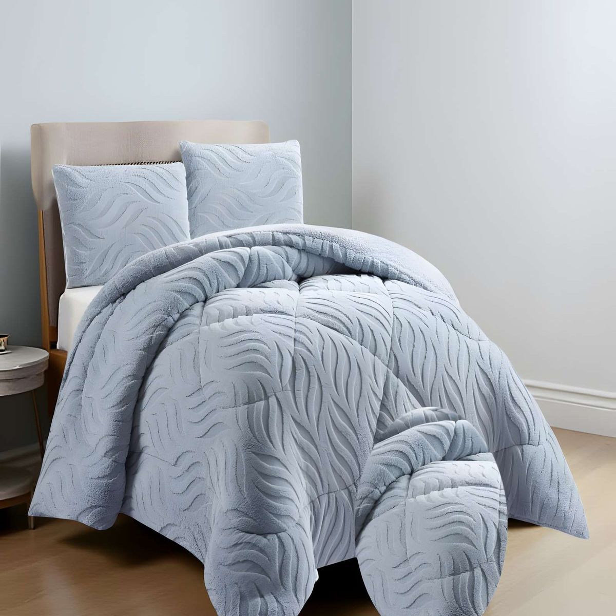 GENERICO - PLUMON DE INVERNO  KING CELESTE 250x270cm