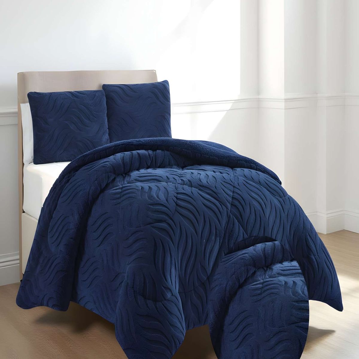 GENERICO - PLUMON DE INVERNO  KING AZUL O  250x270cm