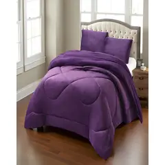 GENERICO - PLUMON PLUSH CON CHIPORRO PLAZA Y MEDIA MORADO 180x230cm