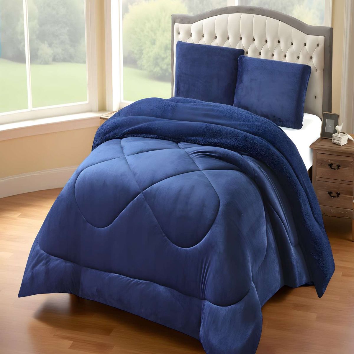 GENERICO - PLUMON  PLUSH CON CHIPORRO KING AZUL 250x270cm