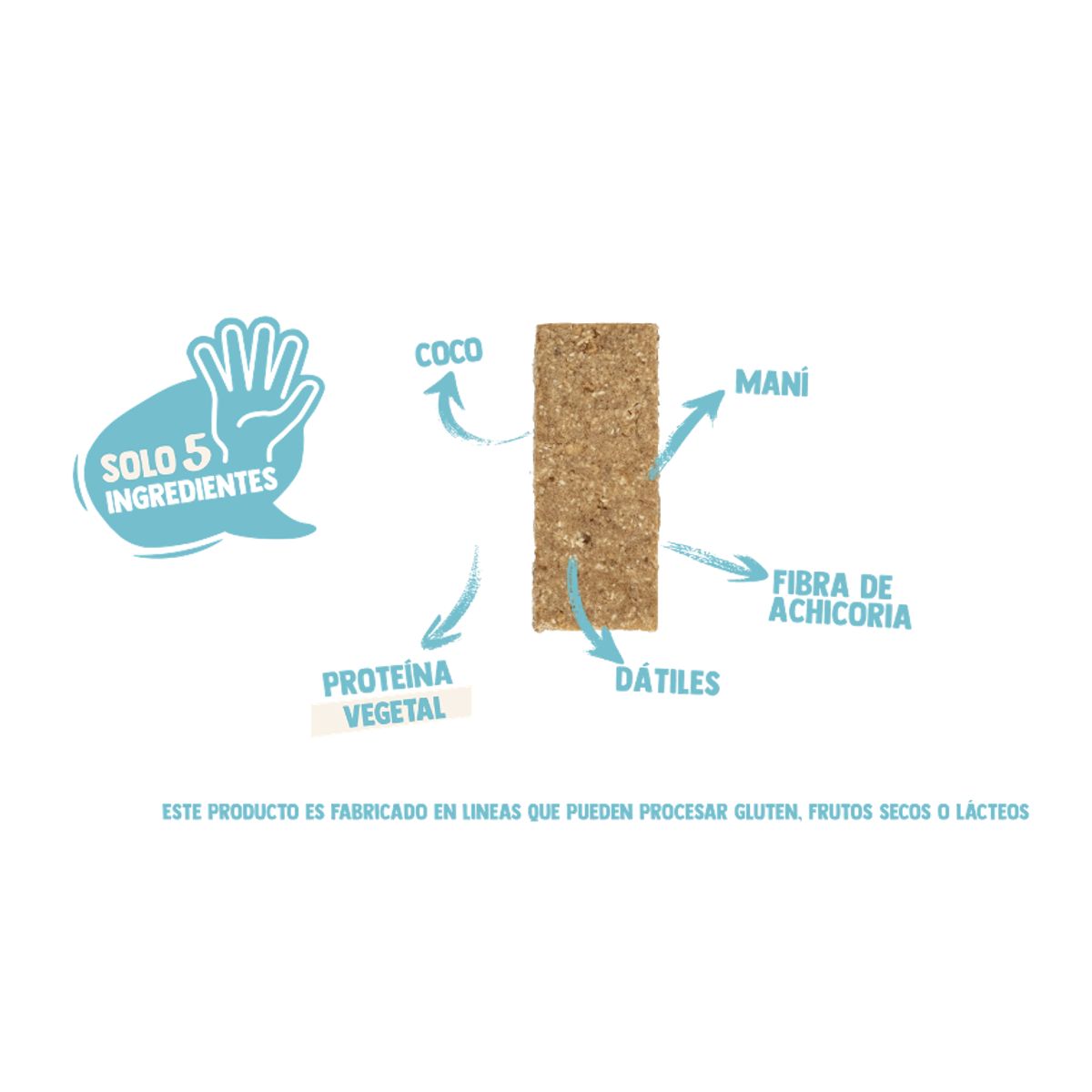 UNDERFIVE - Barra de proteina Underfive - Coco 12 unidades