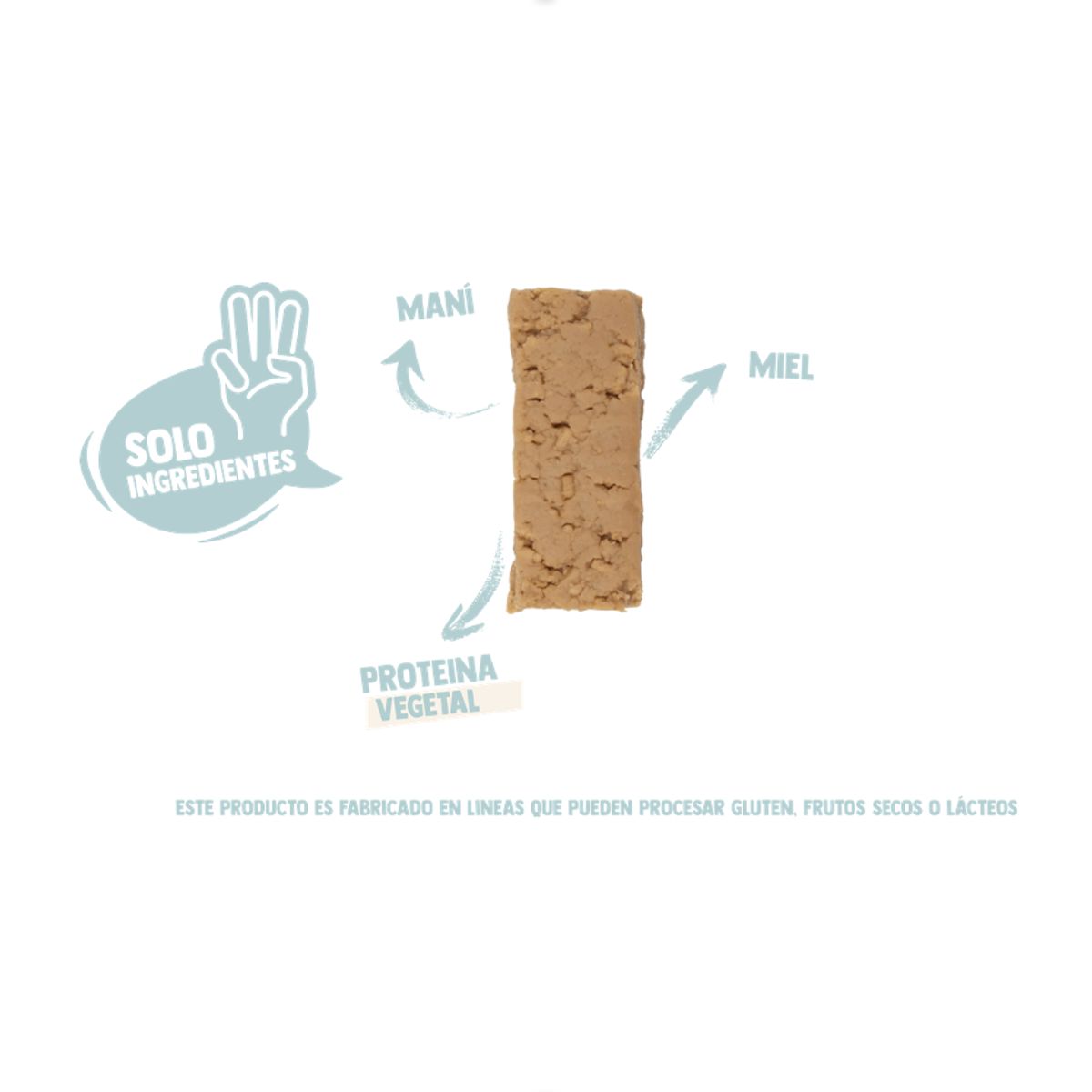 UNDERFIVE - Barra de proteina Underfive - Maní Miel 12 unidades