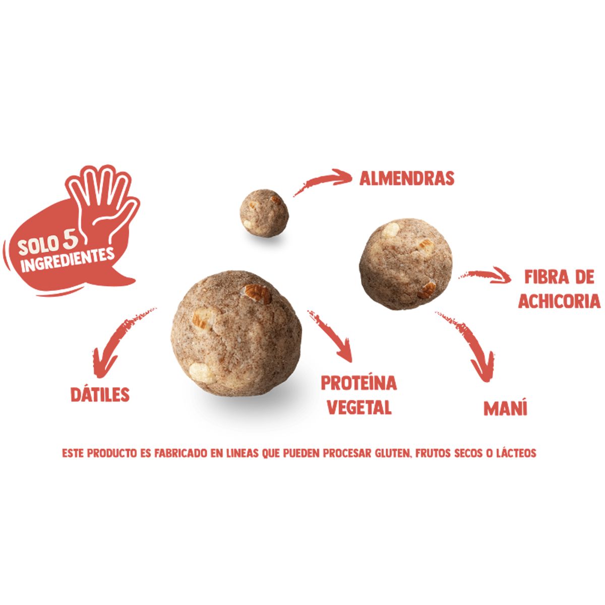 UNDERFIVE - Snack Balls Protein Underfive - Almendra 6 unidades
