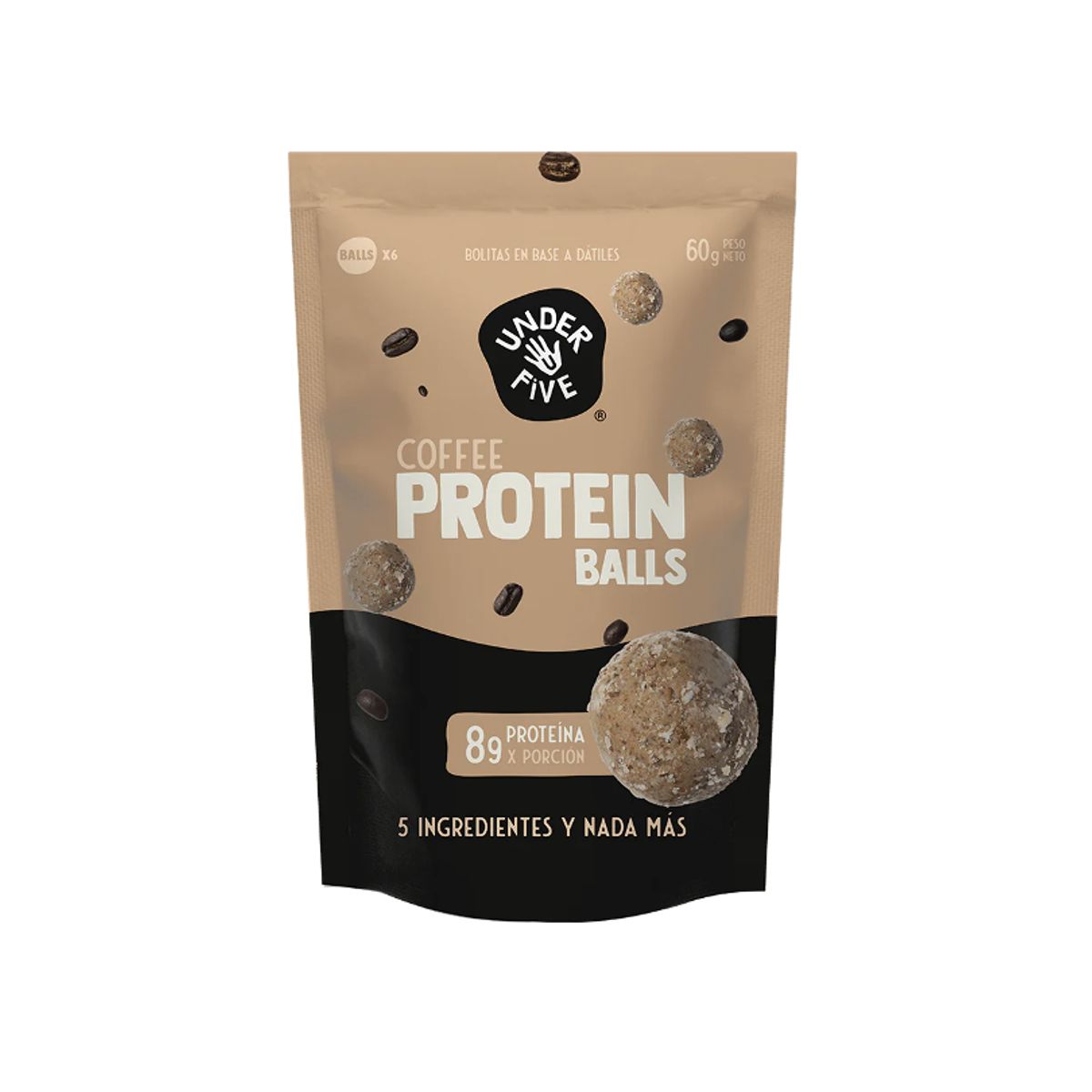 UNDERFIVE - Snack Balls Protein Underfive - Coffee 6 unidades