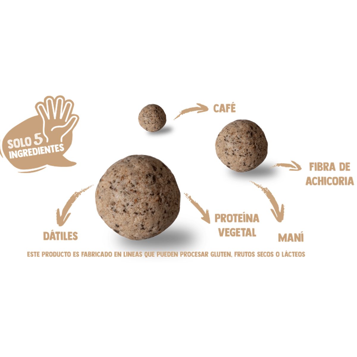 UNDERFIVE - Snack Balls Protein Underfive - Coffee 6 unidades