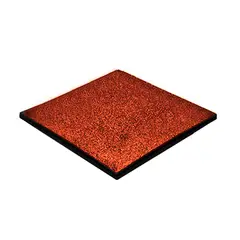 SDFIT - Piso De Caucho Pastelon Outdoor 50 X 50 X 25 Mm Rojo