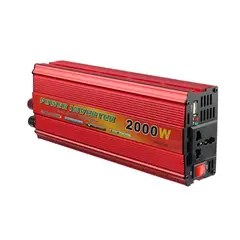 GENERICO - Inversor Convertidor De Corriente De Coche 2000w 12v220v