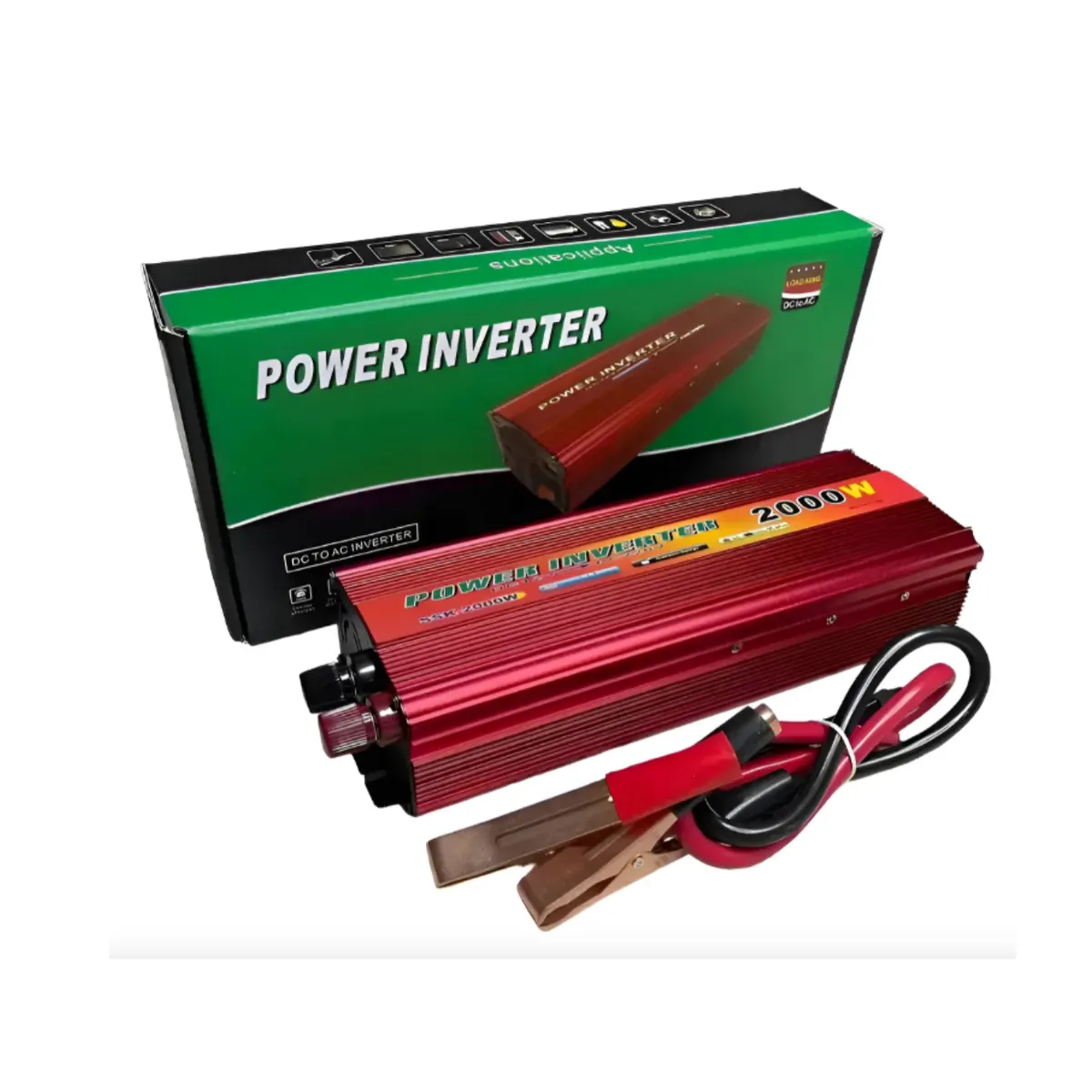 GENERICO - Inversor Convertidor De Corriente De Coche 2000w 12v220v